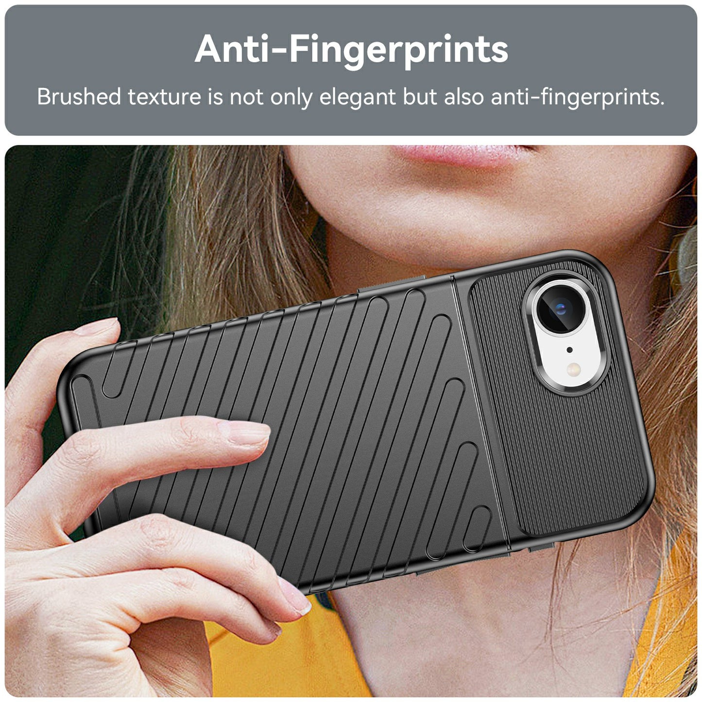 TPU Hülle für Apple iPhone 16e Thunder Series Grip Twill Handy Case Rutschfest