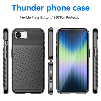 TPU Hülle für Apple iPhone 16e Thunder Series Grip Twill Handy Case Rutschfest