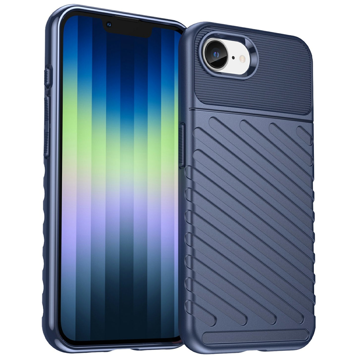 TPU Hülle für Apple iPhone 16e Thunder Series Grip Twill Handy Case Rutschfest