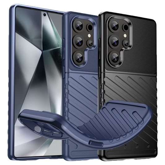 TPU Hülle für Samsung Galaxy S25 ULTRA Thunder Series Grip Twill Case Rutschfest