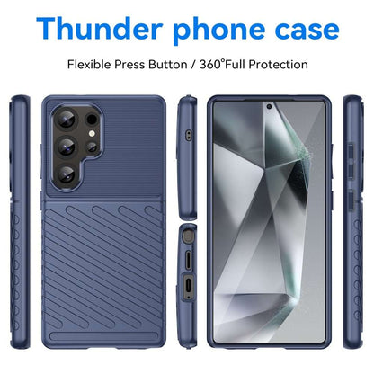 TPU Hülle für Samsung Galaxy S25 ULTRA Thunder Series Grip Twill Case Rutschfest