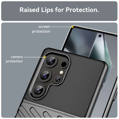 TPU Hülle für Samsung Galaxy S25 ULTRA Thunder Series Grip Twill Case Rutschfest