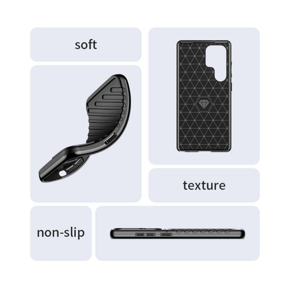 TPU Hülle für Samsung Galaxy S25 ULTRA Thunder Series Grip Twill Case Rutschfest