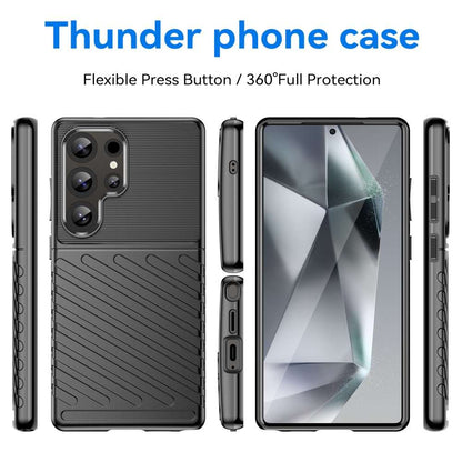 TPU Hülle für Samsung Galaxy S25 ULTRA Thunder Series Grip Twill Case Rutschfest