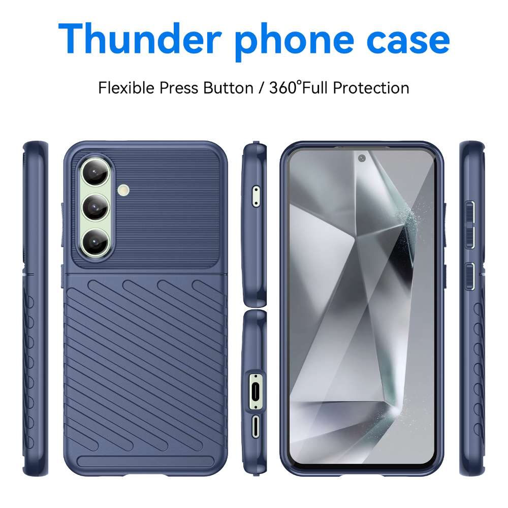 TPU Hülle für Samsung Galaxy S24 FE Thunder Series Grip Twill Handy Case Robust