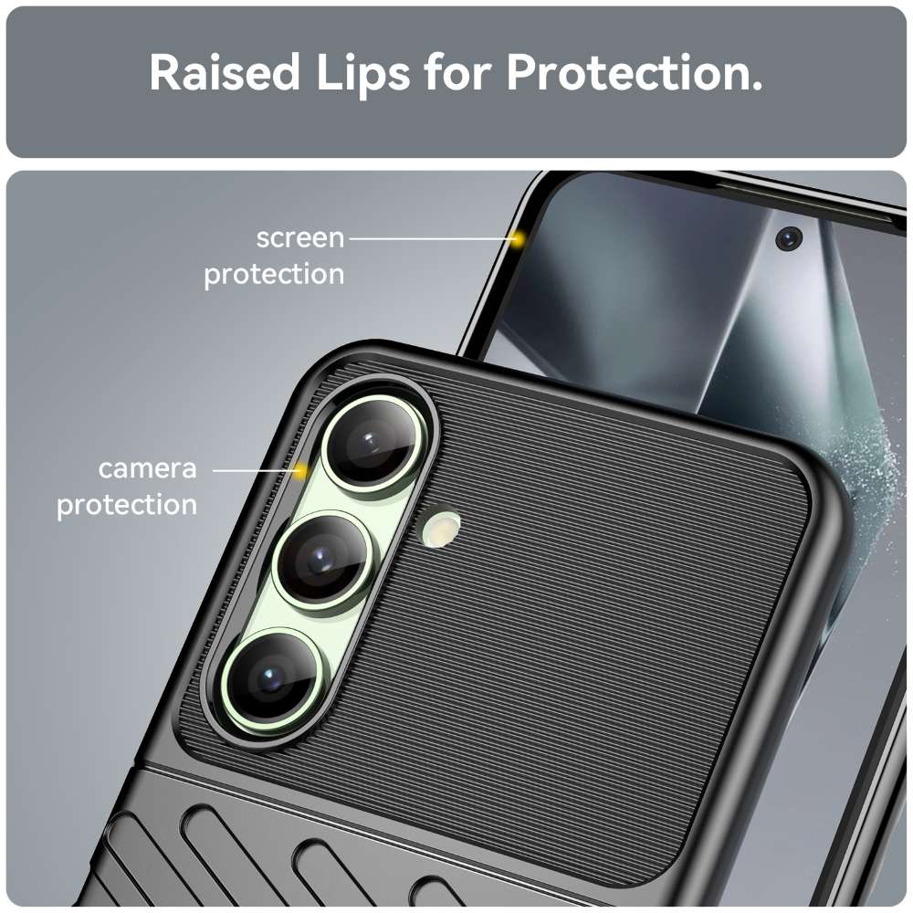 TPU Hülle für Samsung Galaxy S24 FE Thunder Series Grip Twill Handy Case Robust