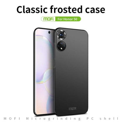 MOFI Hard Case für HONOR 50 ultradünne PC Handyhülle Cover Matt Shell Frosted