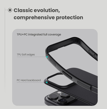 NILLKIN Hard Cover für Apple iPhone 16 PRO Super Frosted Pro Matte Hülle PC TPU