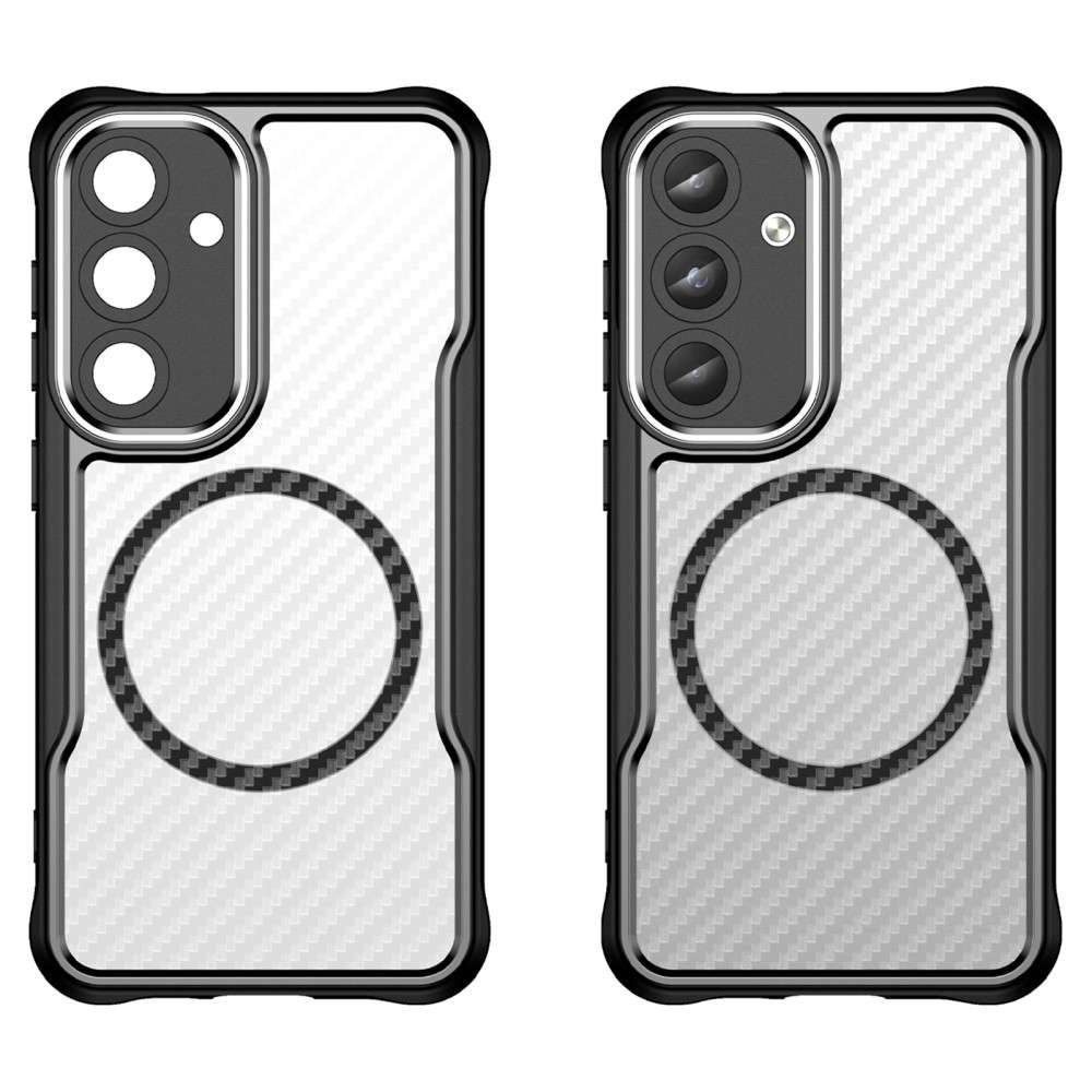 Hybrid Hülle für Samsung Galaxy S25 PLUS Carbon MagSafe Shockproof TPU Cover