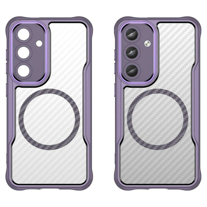 Hybrid Hülle für Samsung Galaxy S25 PLUS Carbon MagSafe Shockproof TPU Cover