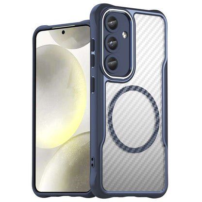 Hybrid Hülle für Samsung Galaxy S25 PLUS Carbon MagSafe Shockproof TPU Cover