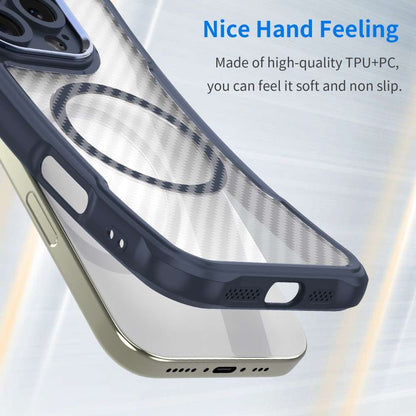 Hybrid Hülle für Samsung Galaxy S24 FE Carbon MagSafe Shockproof PC Handy Cover