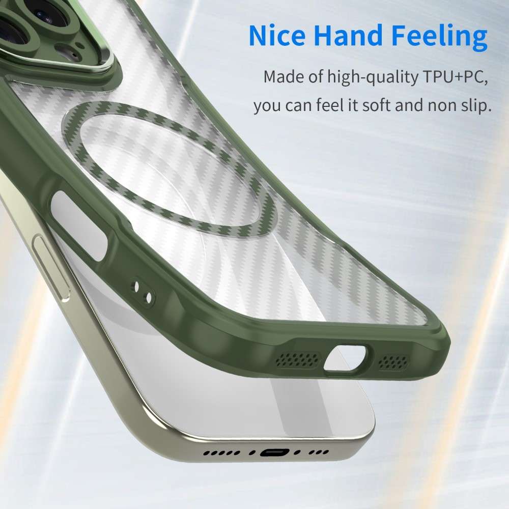 Hybrid Hülle für Samsung Galaxy S24 FE Carbon MagSafe Shockproof PC Handy Cover