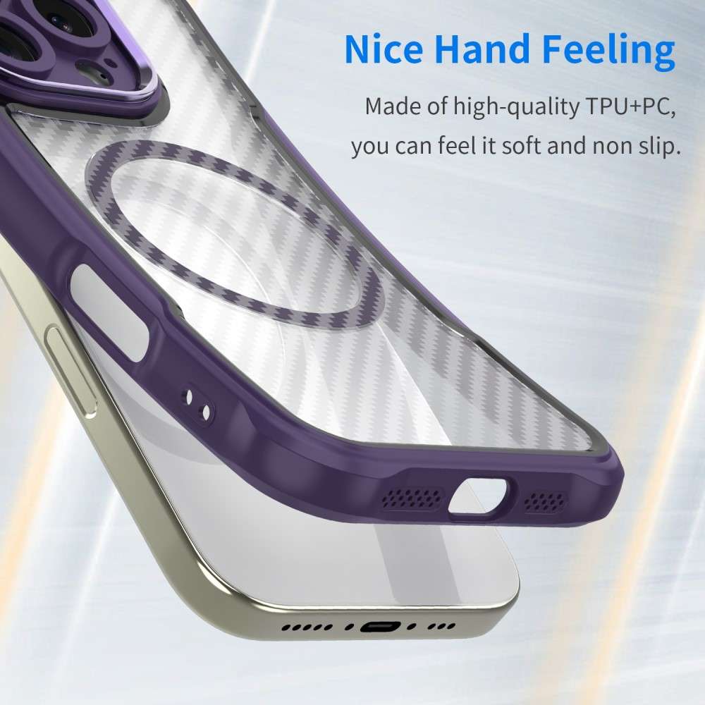 Hybrid Hülle für Samsung Galaxy S24 FE Carbon MagSafe Shockproof PC Handy Cover