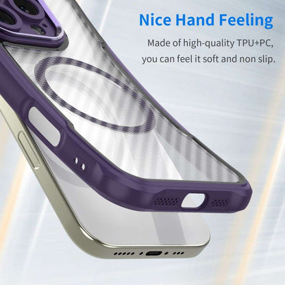 Hybrid Hülle für Samsung Galaxy S24 FE Carbon MagSafe Shockproof PC Handy Cover