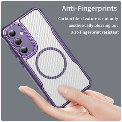 Hybrid Hülle für Samsung Galaxy S24 FE Carbon MagSafe Shockproof PC Handy Cover