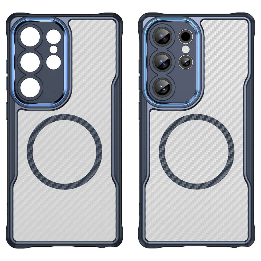 Hybrid Hülle für Samsung Galaxy S25 ULTRA Carbon MagSafe Shockproof TPU Cover