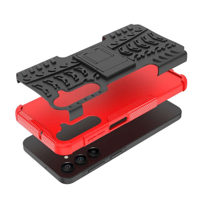 Outdoor Hülle für Samsung Galaxy A16 Tire Rutschfest Kickstand PC TPU Cover Case