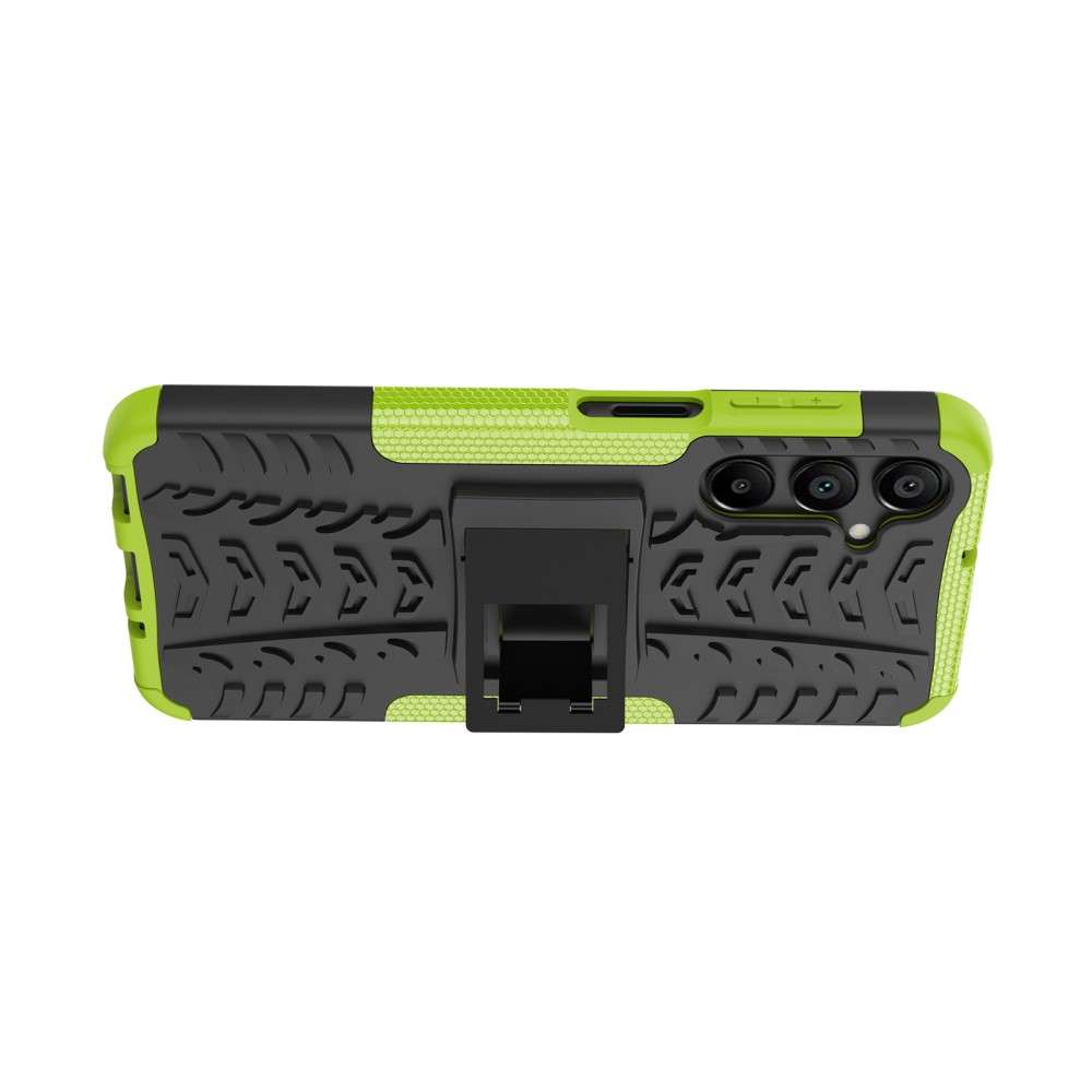 Outdoor Hülle für Samsung Galaxy A16 Tire Rutschfest Kickstand PC TPU Cover Case
