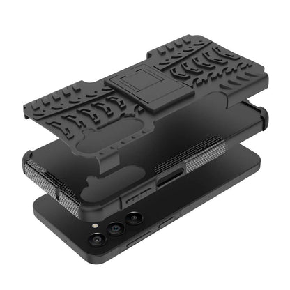Outdoor Hülle für Samsung Galaxy A16 Tire Rutschfest Kickstand PC TPU Cover Case