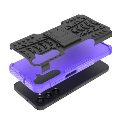 Outdoor Hülle für Samsung Galaxy A16 Tire Rutschfest Kickstand PC TPU Cover Case
