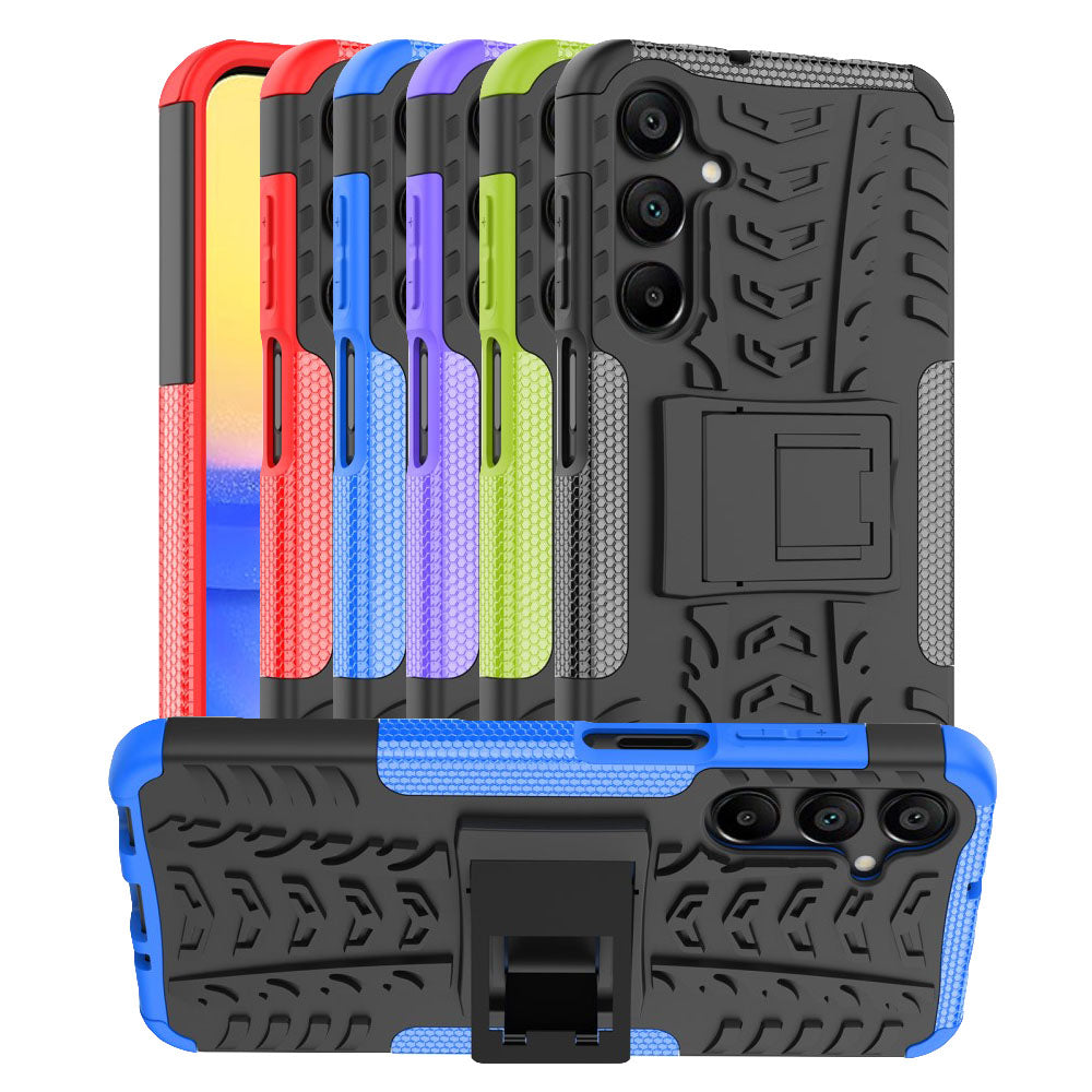 Outdoor Hülle für Samsung Galaxy A16 Tire Rutschfest Kickstand PC TPU Cover Case