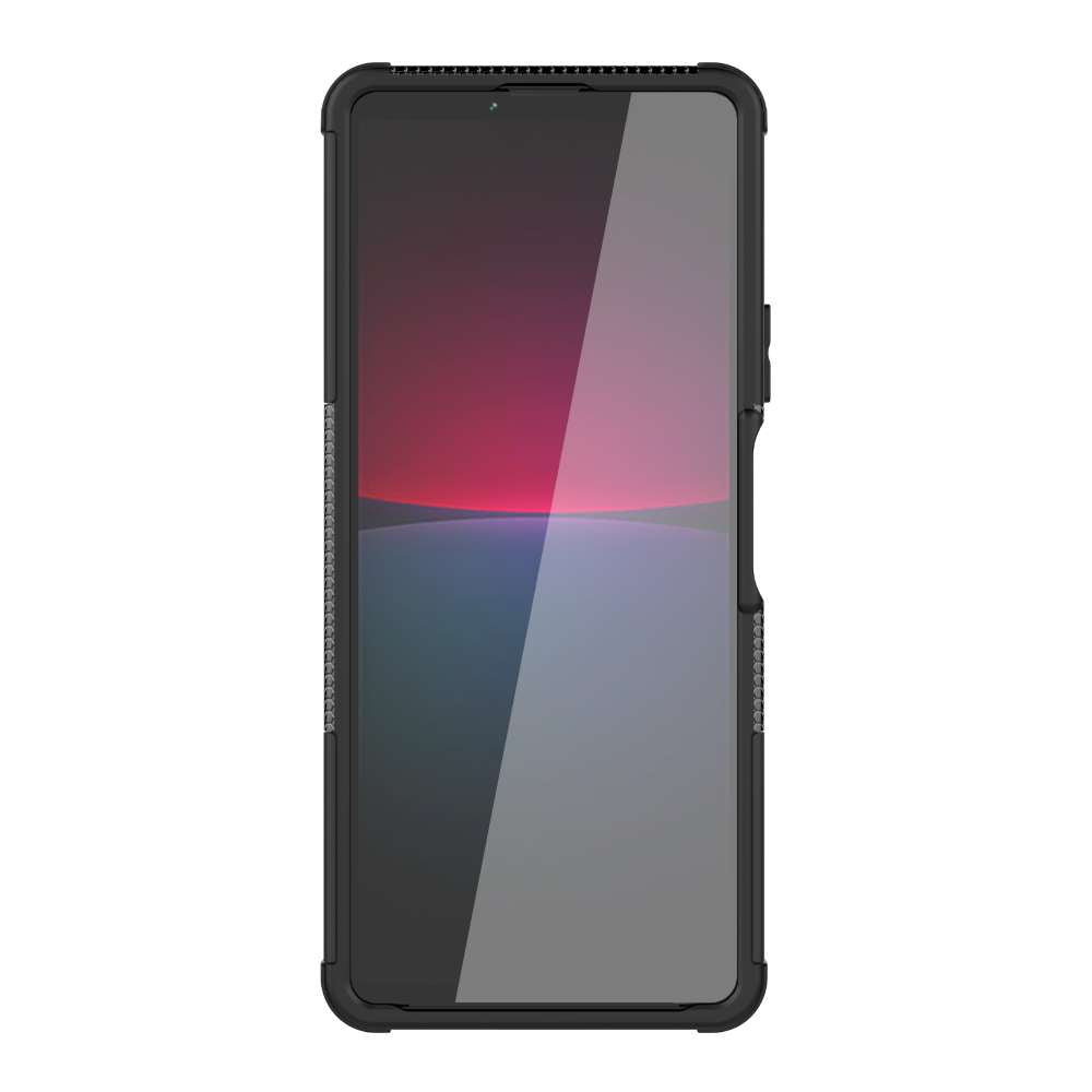 Outdoor Hülle für Sony Xperia 10 IV Tire Rutschfest Kickstand PC TPU Cover Case