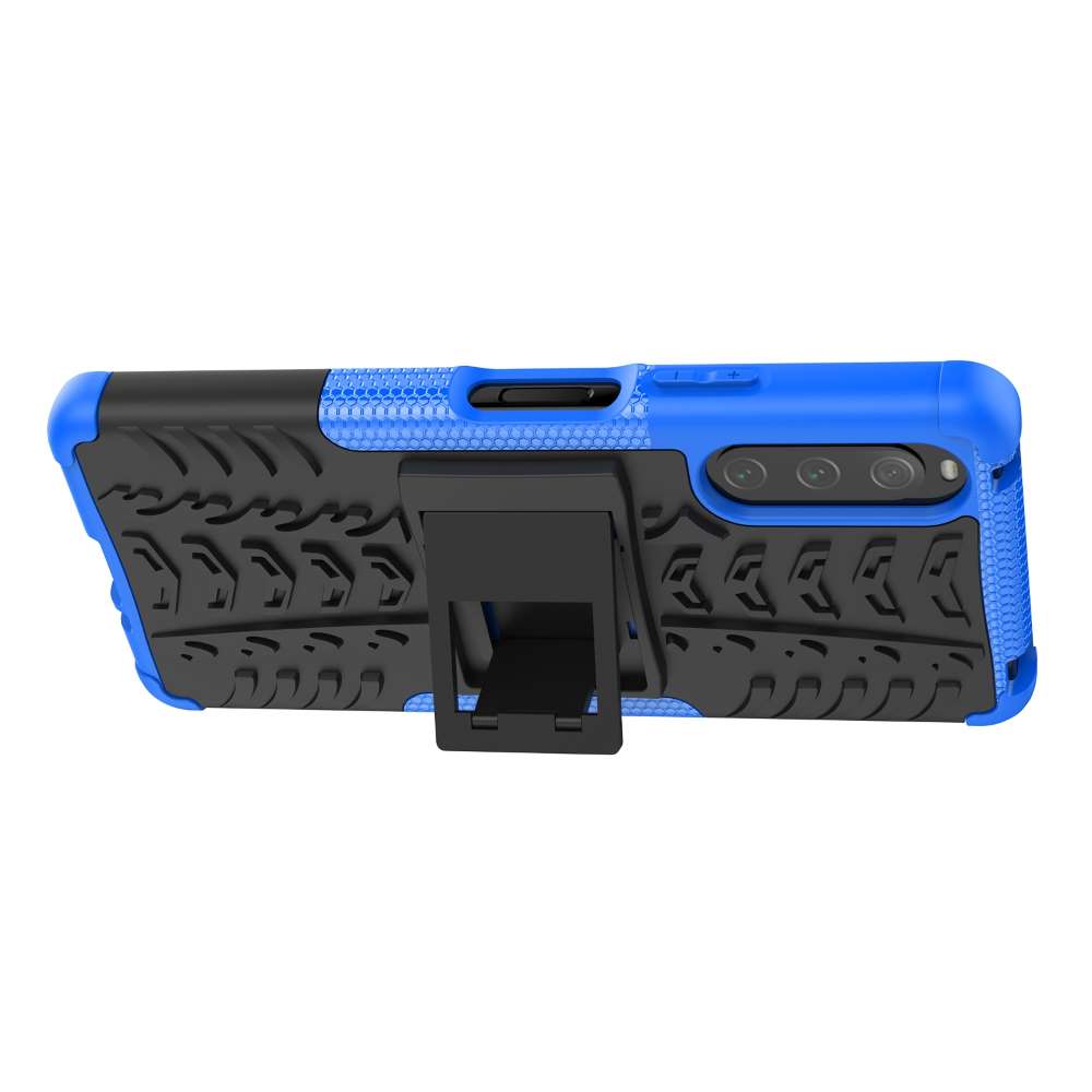 Outdoor Hülle für Sony Xperia 10 IV Tire Rutschfest Kickstand PC TPU Cover Case