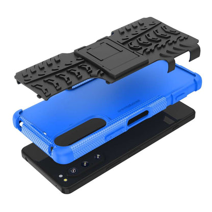 Outdoor Hülle für Sony Xperia 5 IV Tire Rutschfest Kickstand PC TPU Cover Case