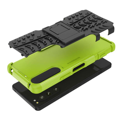 Outdoor Hülle für Sony Xperia 5 IV Tire Rutschfest Kickstand PC TPU Cover Case
