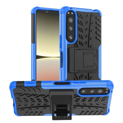 Outdoor Hülle für Sony Xperia 5 IV Tire Rutschfest Kickstand PC TPU Cover Case