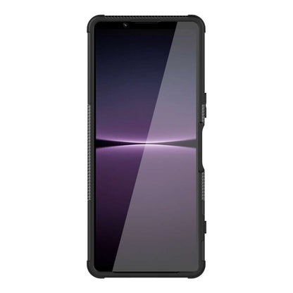 Outdoor Hülle für Sony Xperia 1 IV Tire Rutschfest Kickstand PC TPU Cover Case