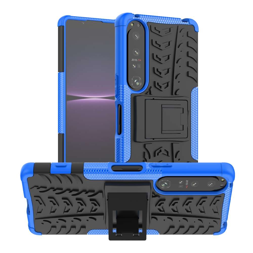 Outdoor Hülle für Sony Xperia 1 IV Tire Rutschfest Kickstand PC TPU Cover Case
