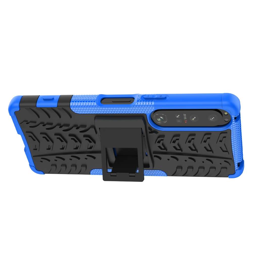 Outdoor Hülle für Sony Xperia 1 IV Tire Rutschfest Kickstand PC TPU Cover Case