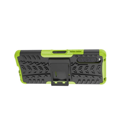 Outdoor Hülle für Sony Xperia 10 V Tire Rutschfest Kickstand PC TPU Cover Case