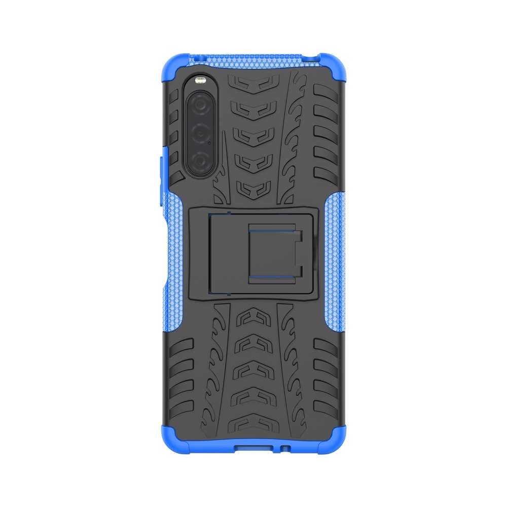 Outdoor Hülle für Sony Xperia 10 V Tire Rutschfest Kickstand PC TPU Cover Case