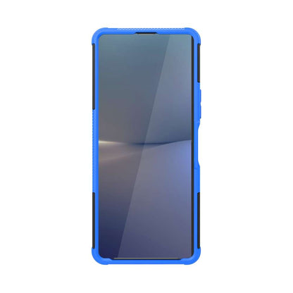 Outdoor Hülle für Sony Xperia 10 V Tire Rutschfest Kickstand PC TPU Cover Case
