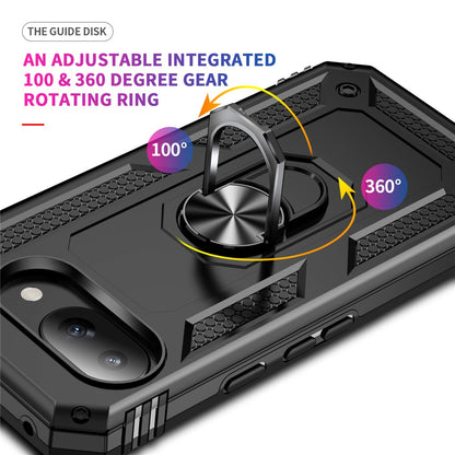 Outdoor Hülle für Google Pixel 9a TPU PC Hybrid Sergeant Armor Ring Cover Case
