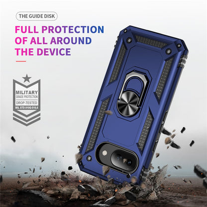 Outdoor Hülle für Google Pixel 9a TPU PC Hybrid Sergeant Armor Ring Cover Case
