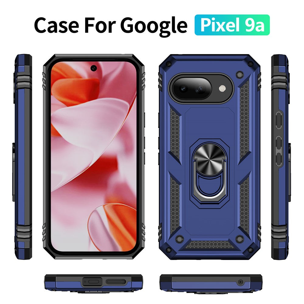 Outdoor Hülle für Google Pixel 9a TPU PC Hybrid Sergeant Armor Ring Cover Case