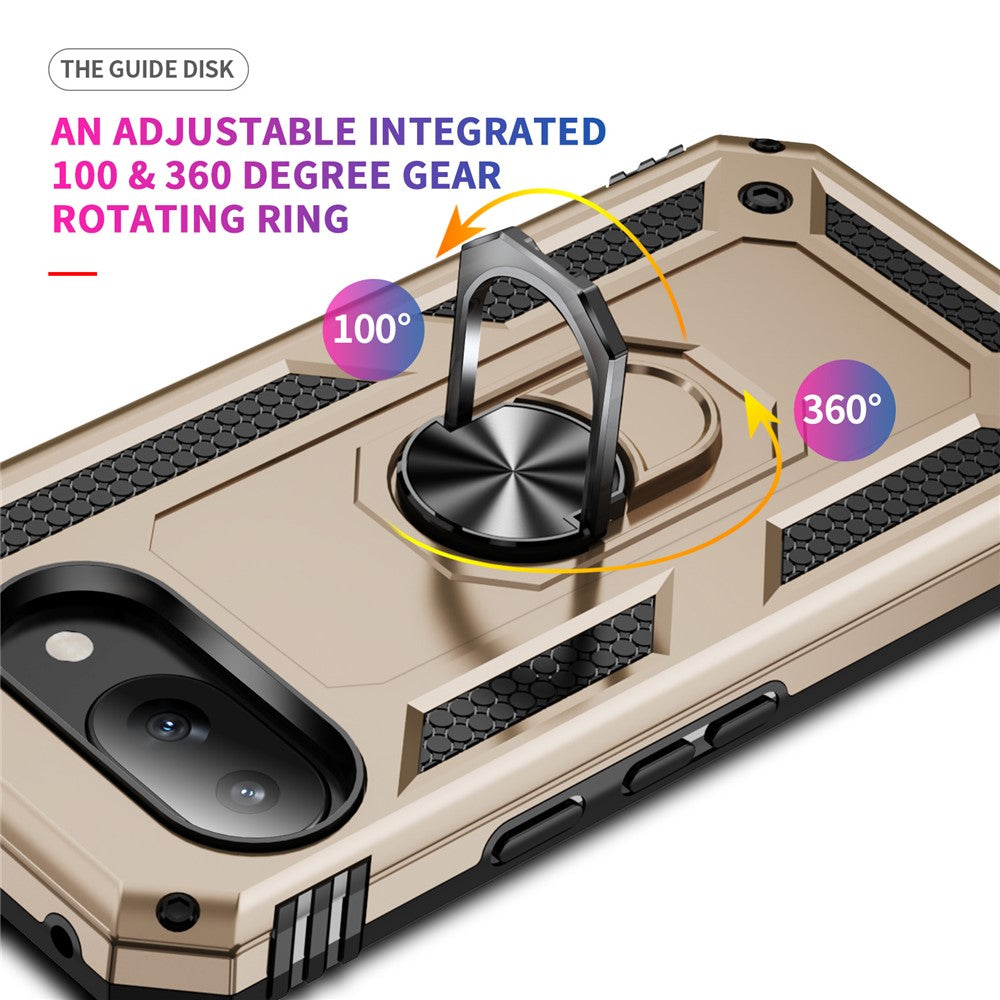Outdoor Hülle für Google Pixel 9a TPU PC Hybrid Sergeant Armor Ring Cover Case
