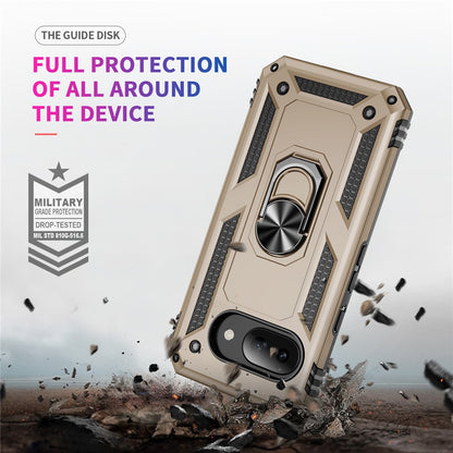 Outdoor Hülle für Google Pixel 9a TPU PC Hybrid Sergeant Armor Ring Cover Case