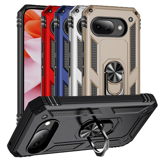 Outdoor Hülle für Google Pixel 9a TPU PC Hybrid Sergeant Armor Ring Cover Case