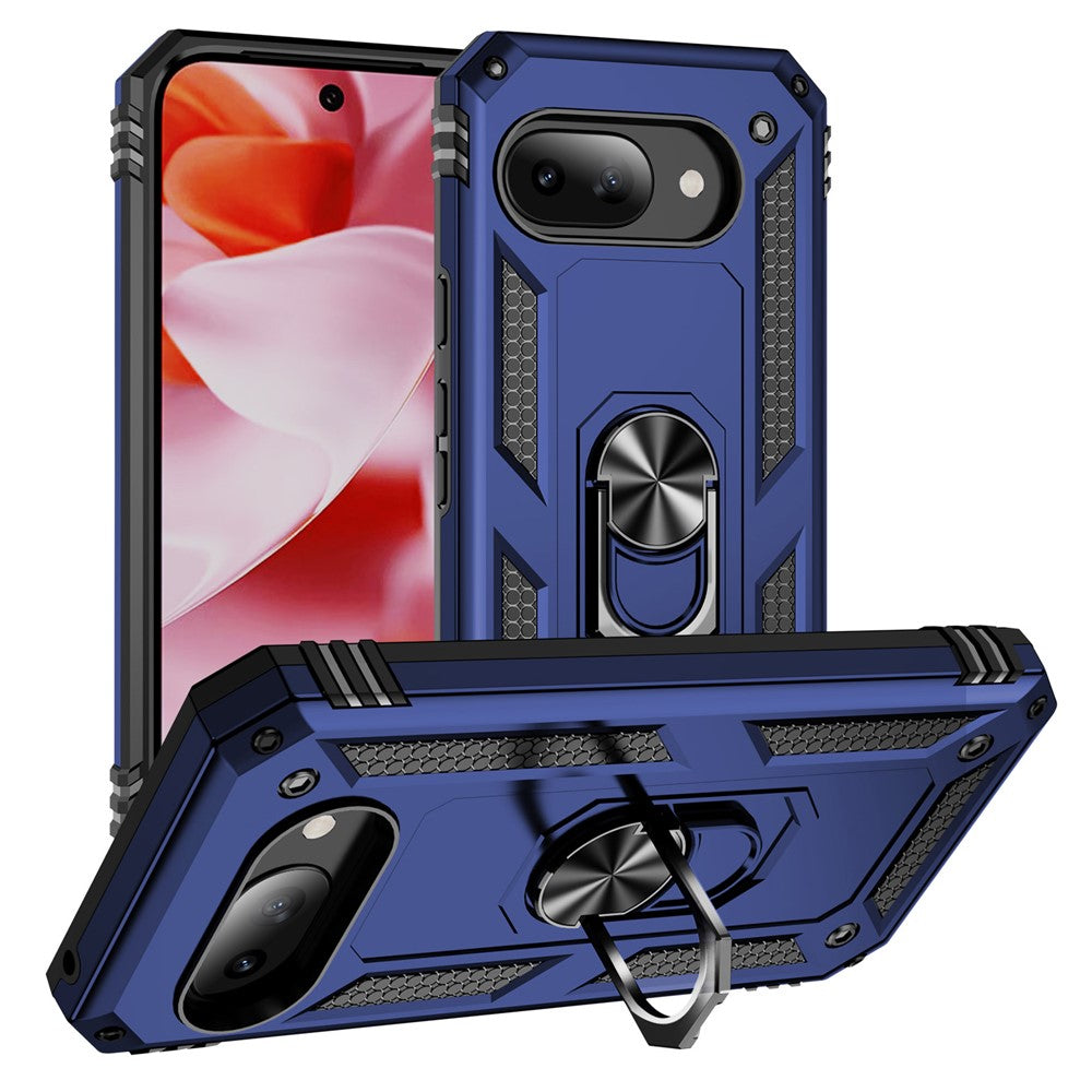 Outdoor Hülle für Google Pixel 9a TPU PC Hybrid Sergeant Armor Ring Cover Case