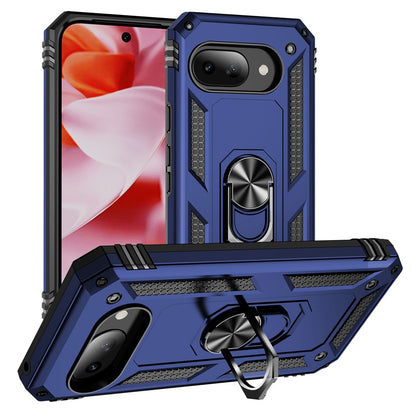 Outdoor Hülle für Google Pixel 9a TPU PC Hybrid Sergeant Armor Ring Cover Case