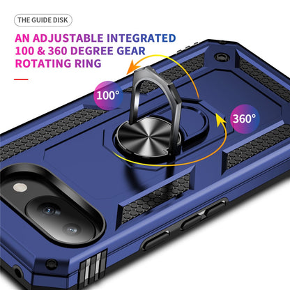 Outdoor Hülle für Google Pixel 9a TPU PC Hybrid Sergeant Armor Ring Cover Case