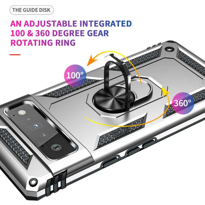 Outdoor Case für GOOGLE PIXEL 6 PRO Hybrid TPU Sergeant Armor Metall Ring Hülle