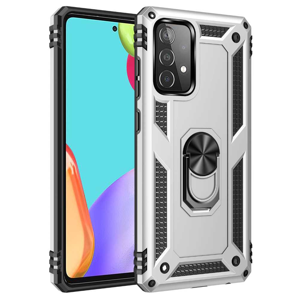 Outdoor Case für SAMSUNG GALAXY A52 A52s TPU Hybrid Sergeant Armor Ring Hülle