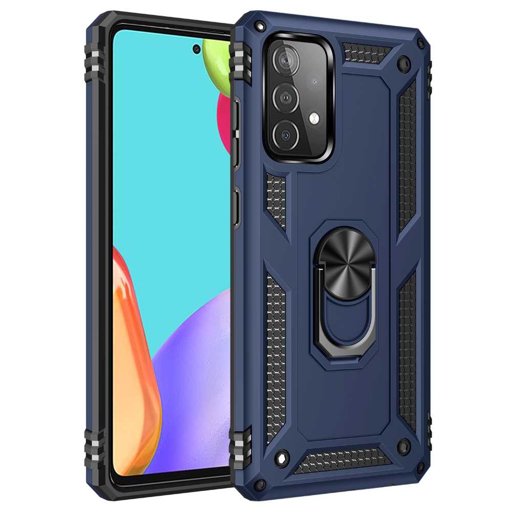 Outdoor Case für SAMSUNG GALAXY A52 A52s TPU Hybrid Sergeant Armor Ring Hülle