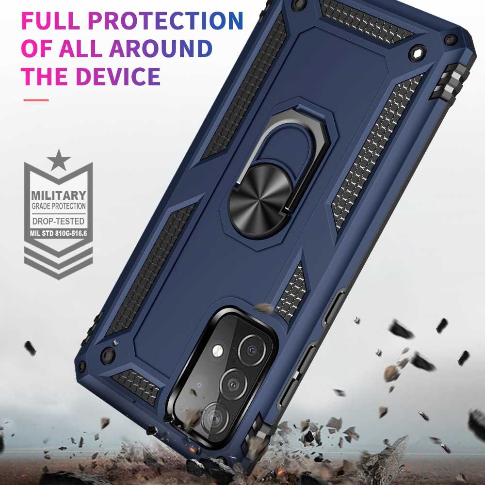 Outdoor Case für SAMSUNG GALAXY A52 A52s TPU Hybrid Sergeant Armor Ring Hülle